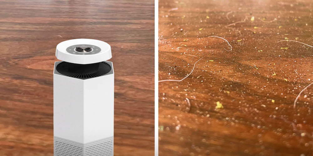 Puraclenz Core whole home HEPA and ionic air purifier that helps reduce allergens, dust, and pet dander for cleaner indoor air